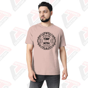 T-shirt confortable ultra doux essentiel pour hommes pour l'été Appliques écologiques Décoration Denim Batik Velours côtelé Options de tissu - Product Image 1