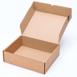Self-Assembling Kraft Brown Cardboard Mailing Box 37x30x11 cm Rigid Rigid <b>Boxes</b> for Mailing <b>Storage</b> Aseptic Feature for Gifts - Product Image 1