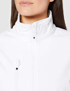Nouvelle arrivée 2025 Veste coupe-vent SoftShell légère et chaude pour femmes Respirante Fermeture éclair Design imprimé pour la randonnée et la course à pied - Product Image 2