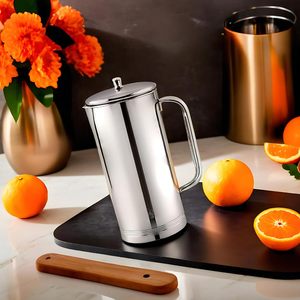 Pichet à eau isolé en acier inoxydable de qualité supérieure Tasse en métal élégante Idéal pour le thé, le café et les boissons froides Parfait pour la maison et les fêtes - Product Image 2