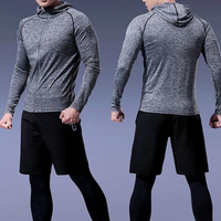 Coupe-vent de fitness élégant et léger, imperméable, vêtements de sport pour hommes, ensemble avec logo personnalisé, respirant, couleurs personnalisées