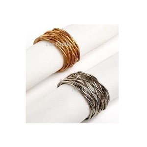 Trending Design Aluminium Napkin <b>Ring</b> Set Of Three Napkin <b>Ring</b> With Greatest Quality <b>For</b> Tableware And Kitchenware - Product Image 4