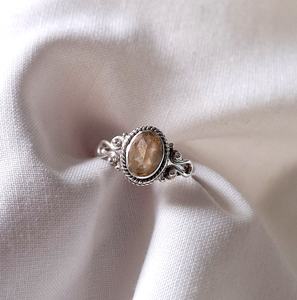 Nouvelle arrivée bague en quartz citron 925 bijoux de fiançailles en argent sterling pour les fêtes et les anniversaires - Product Image 1