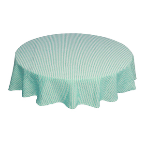 Couverture de table de nappe de plongée ignifuge sans plis à tricoter extensible bleu - Product Image 5