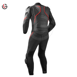 ชุดแข่งรถมอเตอร์ไซค์หนังวัวแท้คุณภาพพรีเมียม ระบายอากาศ แห้งเร็ว สำหรับผู้ชาย แบบชิ้นเดียวหรือสองชิ้น - Product Image 5