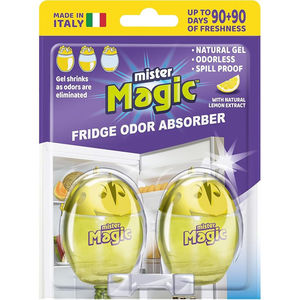 Gel Absorbente de Olores para Refrigerador Mister Magic, Amarillo, Larga Duración, hasta 90 Días de Protección Contra Olores - Product Image 1