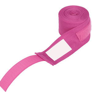 Material de algodón de envoltura de mano de medio dedo personalizado directo de fábrica para kick boxing y boxeo de mano - Product Image 6