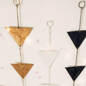 Pancarta de Metal con forma de triángulo Vertical para decoración de pared del hogar estilo bohemio Aniversario de cumpleaños precio al por mayor de alta calidad - Product Image 6