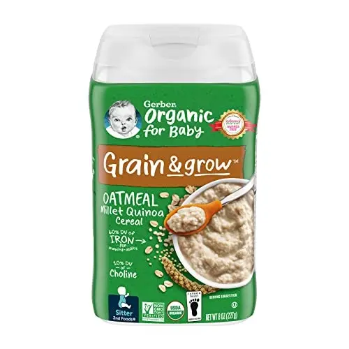 Gerber Müsli für Baby 1st Foods Reis getreide, hergestellt mit essentiellen Nährstoffen