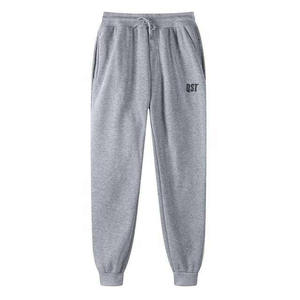 <b>Men's</b> <b>Thermal</b> Warm <b>Trousers</b> Heavy Weight Sweatpants Oversize Mid Waist Plain Fleece <b>Men's</b> Pants With Flat Front Style Joggers - Product Image 1
