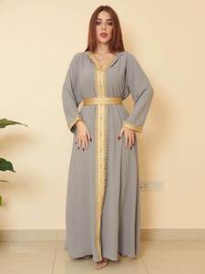 Robe maxi décontractée pas chère 2022, grande taille, vêtements pour femmes, Eid, vêtements arabes, kaftan Dubaï, abaya, robe de prière musulmane, anti-UV, respirante, ample - Product Image 4