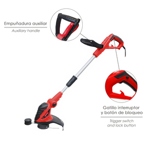Recortabordes 550 Watt. Larghezza di taglio 0/30 cm. Filo 0/1,6 mm. x 6 Metri. Asta Telescopica - Product Image 4