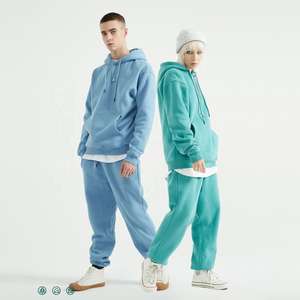 Vente en gros de sweats à capuche unisexes 300 GSM Sweatshirts lourds Impression directe d'usine de logo personnalisé Vêtements de mode chauds de qualité supérieure - Product Image 4