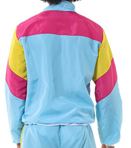 Conjunto Deportivo de 2 Piezas de Alta Calidad en Poliéster/Algodón, Chaqueta Cortavientos con Estampado Personalizado, Pantalones de Pierna Recta, Estilo Casual Urbano para Hombre - Product Image 6