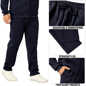 Conjunto Deportivo Informal de Invierno para Hombre con Logotipo Personalizado, Tejido de Forro Polar Transpirable para Entrenamiento al Aire Libre, Talla Grande - Product Image 6