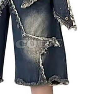 Jorts en jeans OEM pour hommes Vente en gros directe d'usine Shorts en jean Vente en gros Jorts pour hommes personnalisés - Product Image 6