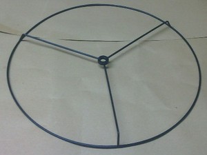 El mejor marco de anillo colgante de Metal y hierro de diseño Retro para pantallas de lámpara DIY Drum Empire Coolie para sala de estar - Product Image 4