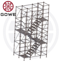 Tour d'échafaudage de Ringlock Tour d Echafaudage Escalier Torre De Andamio Escalera 48 en acier modulaire  Construction