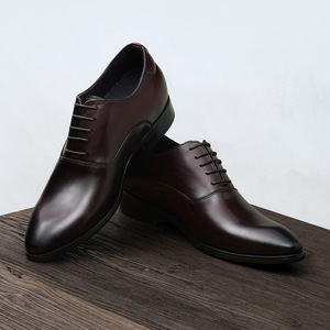 Chaussures de travail en cuir de vache avec doublure anti-odeur et talon antidérapant, chaussures décontractées pour hommes, chaussures de tous les jours - Product Image 2