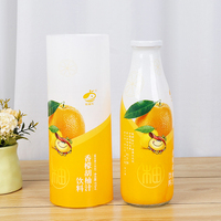 Étiquettes thermorétractables en film plastique PET/PP imperméable de couleur jaune personnalisées en gros pour l'emballage des jus