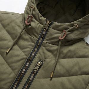 Vestes d'hiver pour hommes, en coton matelassé à capuche, confortables, nouvelle arrivée, design personnalisé, professionnelles, légères, style parka - Product Image 5