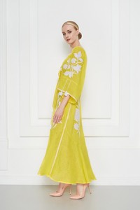 Blouses ukrainiennes à la mode brodée pour femmes robe haute couture à col ras du cou brodée - Product Image 4
