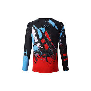 Camisetas de motocross personalizadas con estampado de sublimación para hombre, camiseta de moto de secado rápido transpirable personalizada para venta en línea - Product Image 2