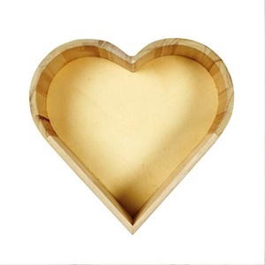 Plateau en bois en forme de coeur Produit de vente chaud Bol décoratif en bois de manguier avec écorce d'arbre fabriqué en Inde - Product Image 4