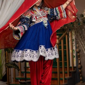 Vestido de mujer afgano vintage de suministro directo de fábrica para boda y fiesta vestido con todos los vestidos vintage afganos hechos a medida - Product Image 6