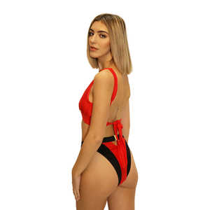 Michela Red Bottom Bikini & <b>Beachwear</b>-Stylish & Chic Size S Lumija <b>Swimwear</b> - Product Image 1
