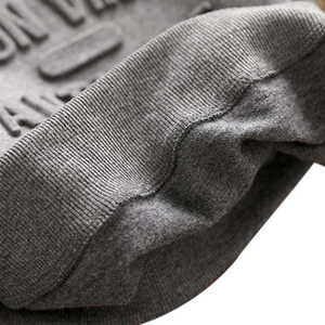 Sudadera personalizada con relieve en 3D, sudadera de cuello redondo, sudadera unisex de mezcla de algodón básica con relieve en 3D - Product Image 2