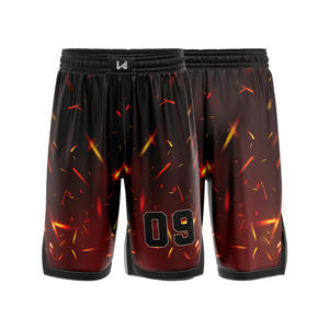 Pantalones Cortos de Baloncesto Unisex, Transpirables, Antibacterianos, de Secado Rápido, Ecológicos, con Estampado Personalizado por Transferencia de Calor, Talla Grande - Product Image 4