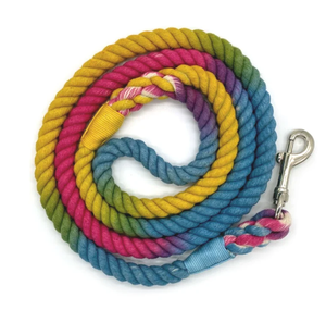 เชือก5ft สำหรับสุนัขสายจูง100% แบบถักทำจากผ้าฝ้ายหลายสี - Product Image 6