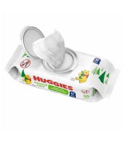 Lingettes pour bébé hypoallergéniques Huggies Natural Care Sensitive, lingettes douces et humides pour un nettoyage délicat et l'hygiène du bébé - Product Image 3