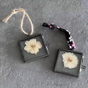 Elegant Design Hinged <b>Glass</b> Kiko <b>Frame</b> Black Finished Pressed Flower Decorate Colorful Wall <b>Hanging</b> <b>Glass</b> <b>Frame</b> - Product Image 3