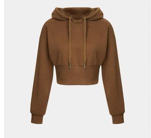 Corps court vente chaude respirant Logo personnalisé impression coton plaine pull 100% coton sweats à capuche pour femmes pull à capuche nouveau - Product Image 1