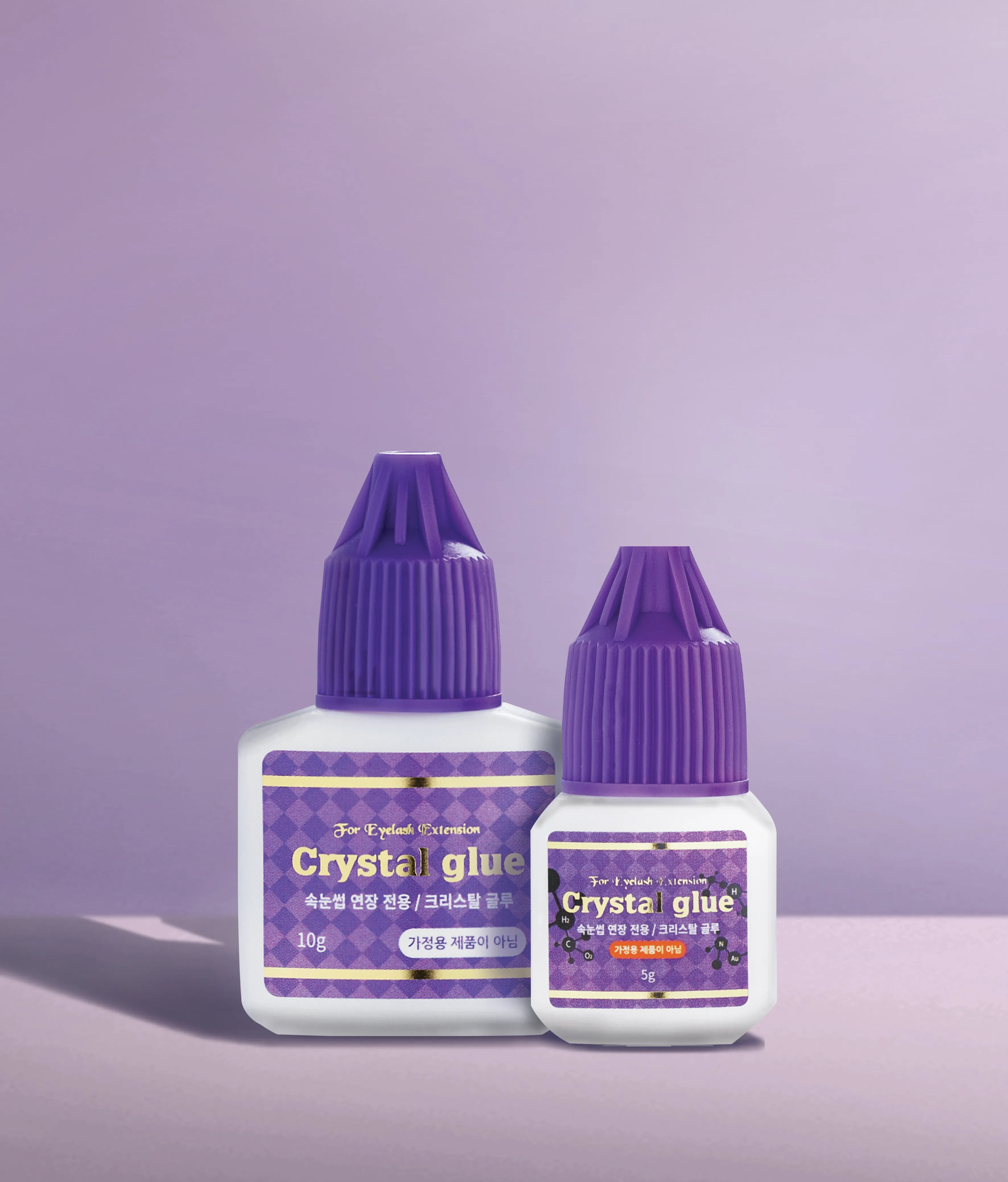 Crystal glue - Silk eyelash adhesive korea eyelash extension glue eyelash 5g 10g Manufacturer daejin global lash glue.