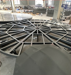 Lift tanah pameran otomatis elektrik, Platform tampilan melingkar kondisi baru panggung berputar logam 380V - Product Image 1