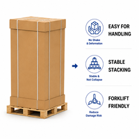 Solution d'emballage personnalisée pour armoire de serveur avec coussin en mousse EPE, sac de protection en PE et boîte en carton ondulé robuste