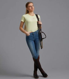 Camiseta de Equitación para Mujer, Tejido Elástico, Absorbente de Humedad, Elegante, Atlética, Transpirable y Cómoda - Product Image 2