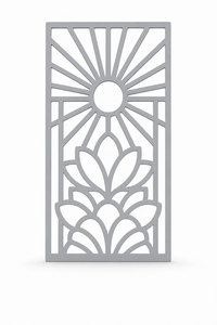 Decorative CNC Cut PVC Privacy Screen Room Divider Panel Quiet Deco Arch 800 x 1200 mm Made in Germany - Product Image 2