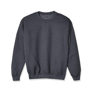 Sudadera con logotipo personalizado de alta calidad, patrón de estampado de moda con capucha en tela de lana de invierno negra lisa sin capucha - Product Image 1