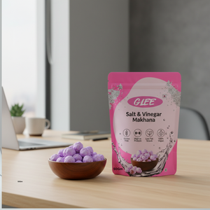Nueces Makhana Tostadas con Sabor a Sal y Vinagre, Crujientes y Saludables, Sin Gluten, Sin Colesterol, en Bolsa Doypack de 50g - Product Image 3