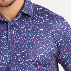 Venta al por mayor logotipo personalizado Spandex algodón de secado rápido bolsillo gótico de gran tamaño sólido rendimiento Golf ropa de trabajo barato para - Product Image 5