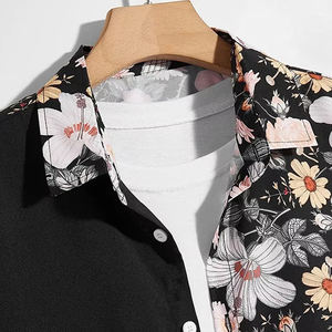 ชุดชายหาดฤดูร้อนสำหรับผู้ชาย เสื้อแขนสั้นและกางเกงขาสั้น ผ้าถัก ระบายอากาศ สไตล์ฮิปฮอป สีพื้น ลำลอง ทรงหลวม - Product Image 4