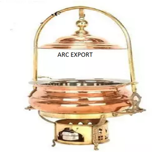 Décoration moderne en métal doré, nouvel ensemble de plats à Chafing pour mariage et hôtel Standard - Product Image 4