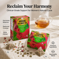 Thé personnalisé à base de feuilles de framboisier rouge pour l'équilibre hormonal de la fertilité chez la femme, thé aux herbes naturelles