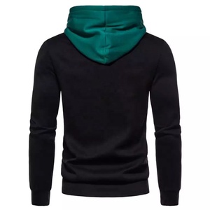 Sweat à capuche imperméable en polyester/coton imprimé personnalisé pour hommes pull-over en tricot à col rond saison d'hiver tissu polaire teint en toile - Product Image 3