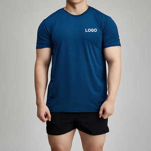 <b>Compression</b> fit <b>men</b> gym fitness <b>shirt</b> workout training top breathable material wholesale activewear bulk factory pricing - Product Image 1
