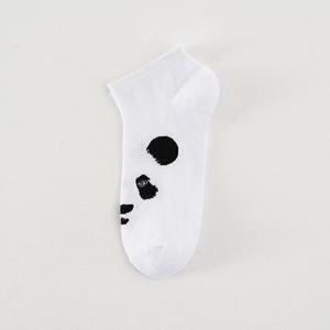 Chaussettes pour hommes en coton à imprimé animal, style universitaire, dessin animé noir et blanc, panda, lion, aigle, tigre, loup, chaussettes courtes de sport, hip hop pour homme - Product Image 2
